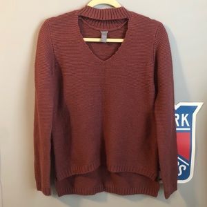 Charlotte Russe Choker Sweater